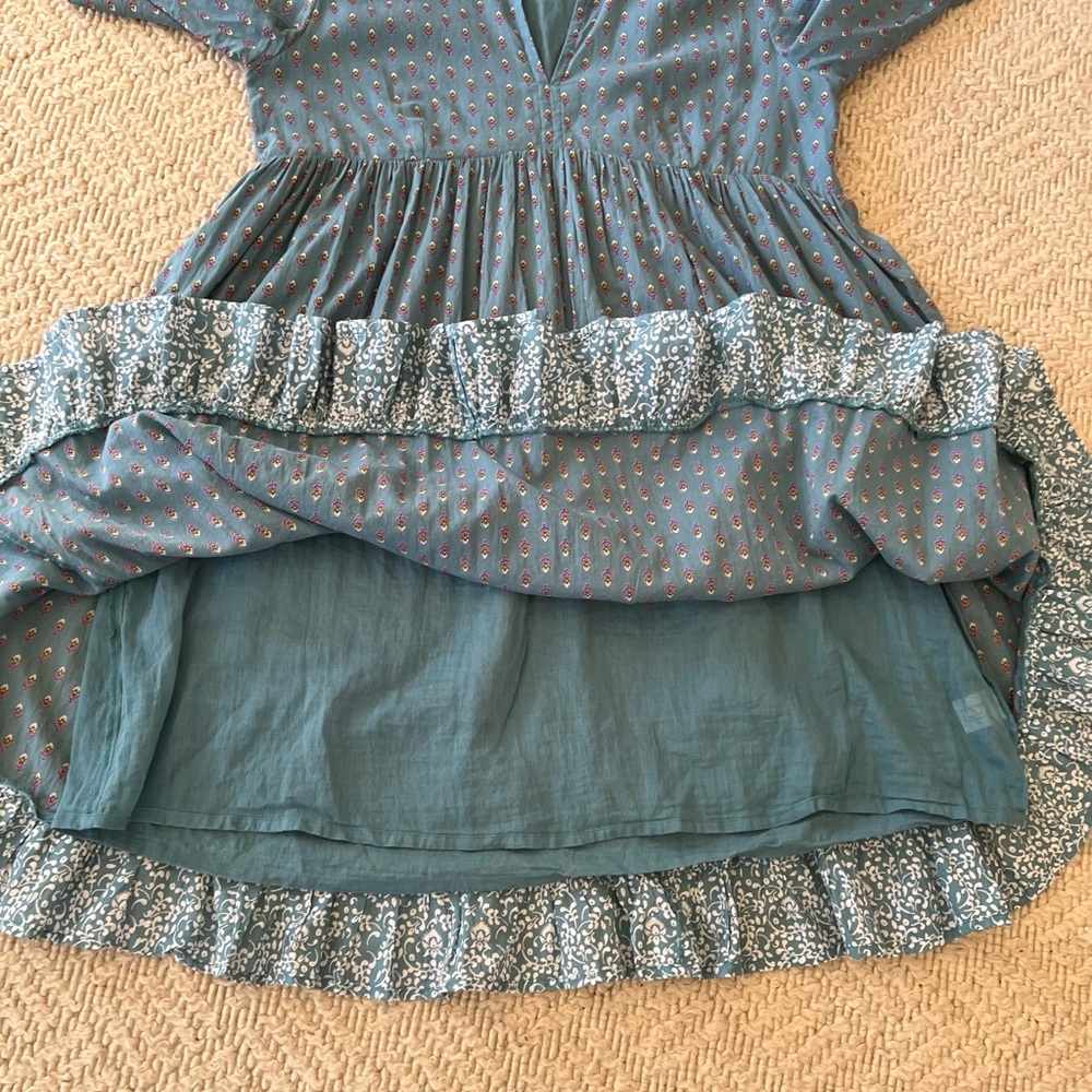 NWOT Roller Rabbit Tiered Peasant Dress - S - Picture 5 of 9